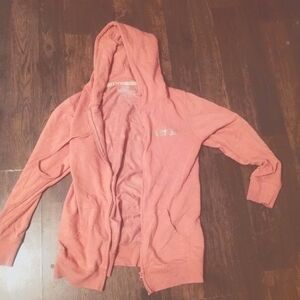 Size large lightweight pink jacket by hustler